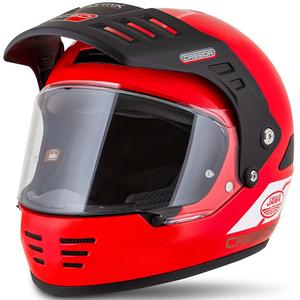 Каска за ендуро Cassida FormX Jawa RotaX червено-бяло-златна