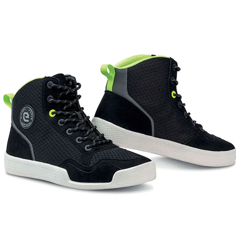 Eleveit Force Airtech Black-Fluo Yellow Мотоциклетни ботуши