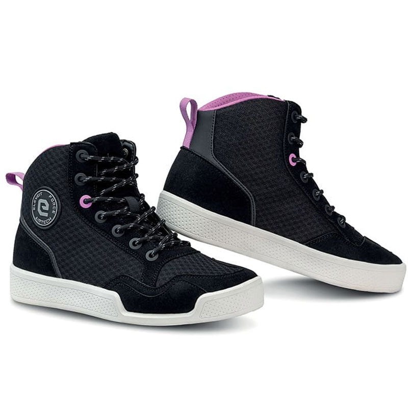 Дамски ботуши за мотоциклети Eleveit Force Airtech Lady Black and Pink