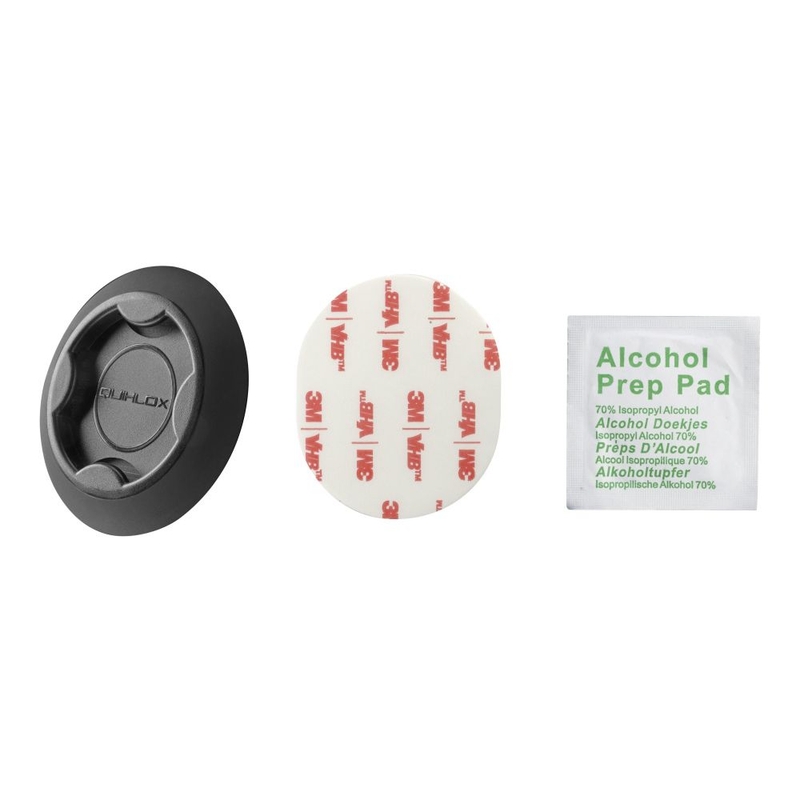 Interphone QUIKLOX ръкохватка със самозалепваща се основа черна