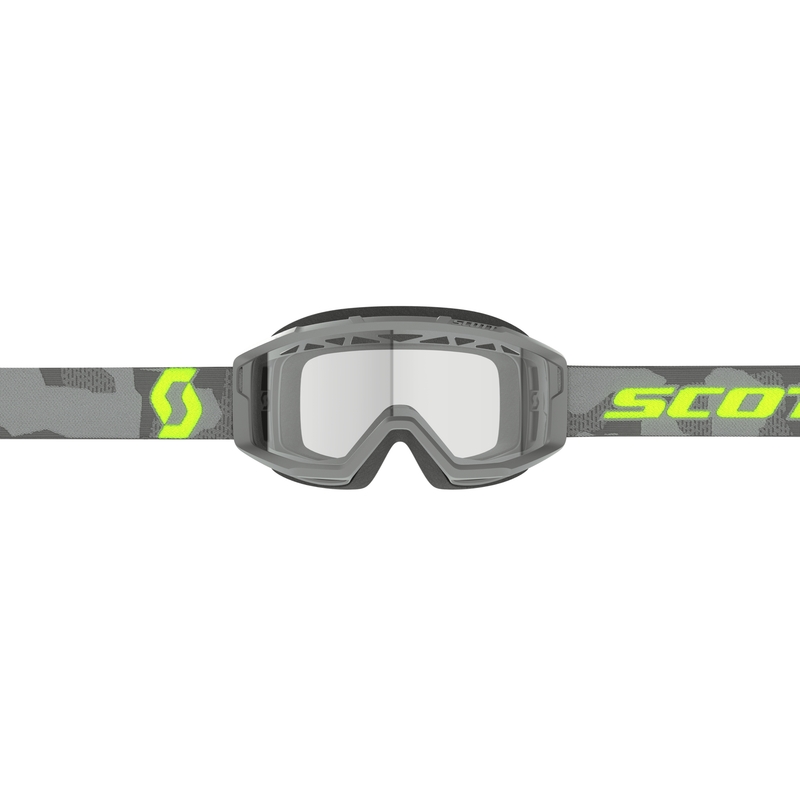 Очила за мотокрос SCOTT Primal Enduro сиво-флуорово-жълти с прозрачно стъкло