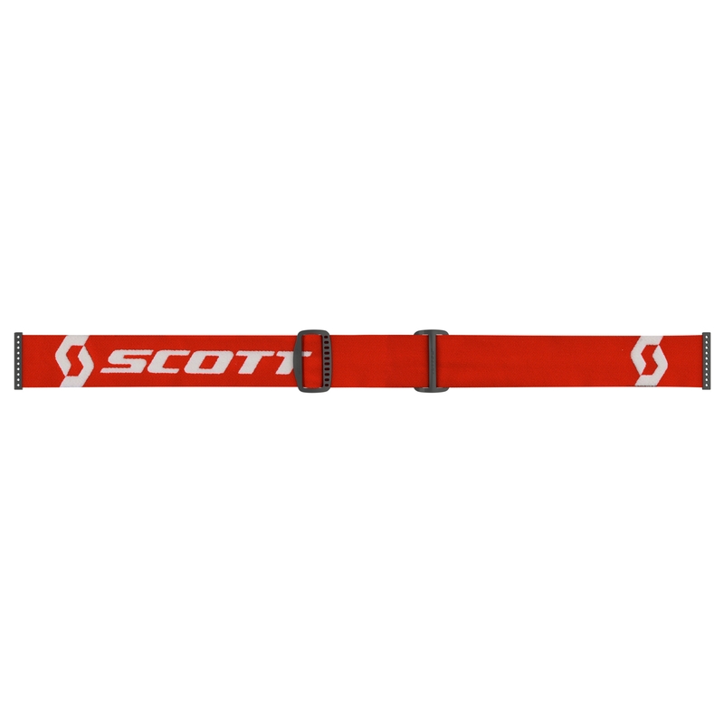 Очила за мотокрос SCOTT Primal CH червено и бяло с хромиран оранжев плексиглас