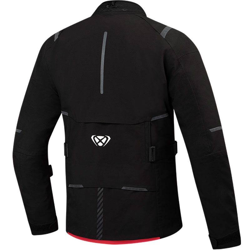 Мотоциклетно яке IXON M-Skeid black-fluo red