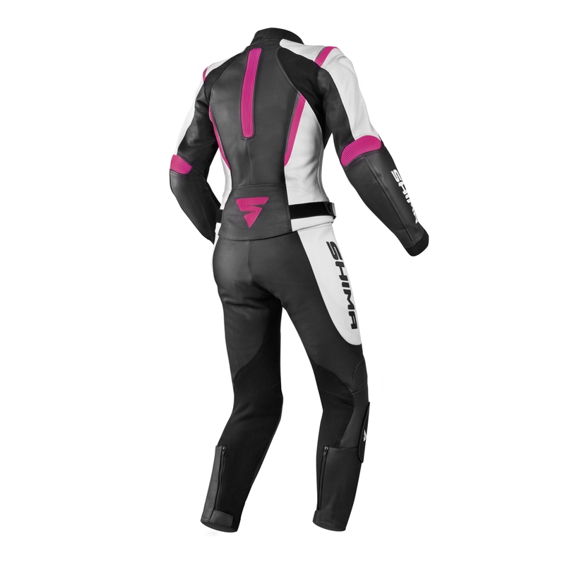 Мотоциклетен гащеризон Shima Miura Black-White-Fuchsia за жени разпродажба