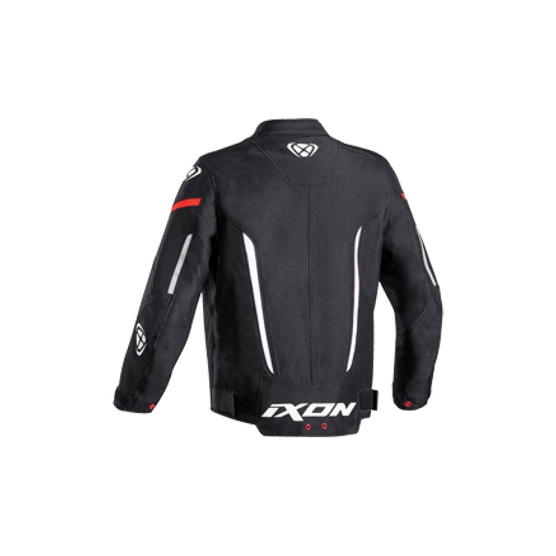 Детско мотоциклетно яке IXON Striker черно и бяло