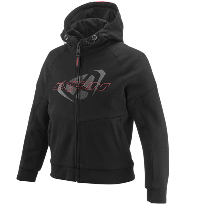 Детски суитшърт за мотоциклети IXON Touchdown black-red