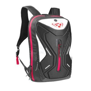 IXON R-Laser 25 L Черно-бяло-червена раница за мотоциклет