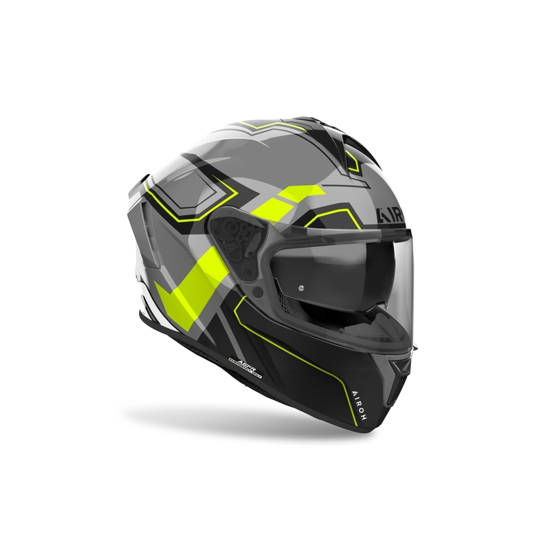 Интегрална мотоциклетна каска Airoh SPARK 2 Dart гланцово жълта