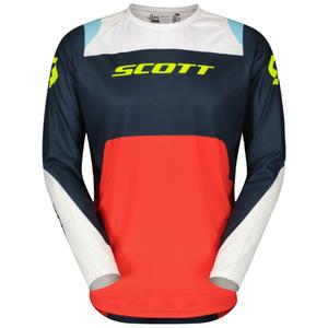 Тениска за мотокрос SCOTT EVO Race синьо-червена
