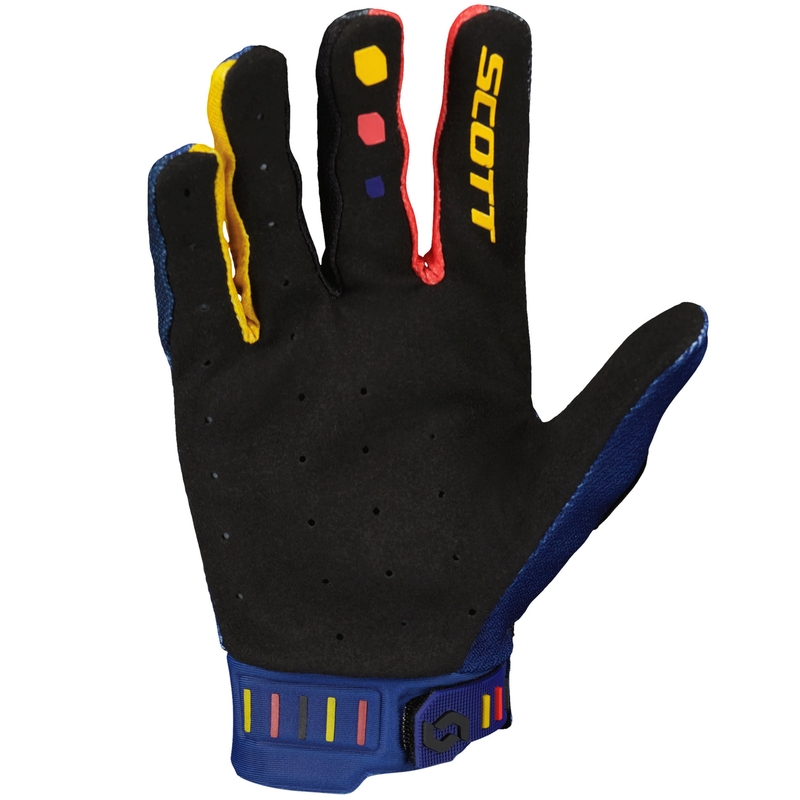 Ръкавици за мотокрос SCOTT Podium PRO червено-жълто-сини