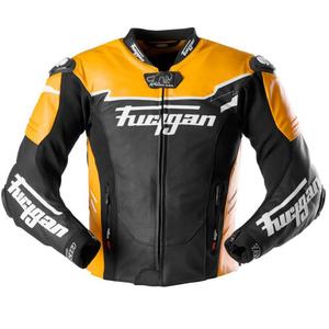 Furygan Signature 55 черно и жълто кожено мотоциклетно яке