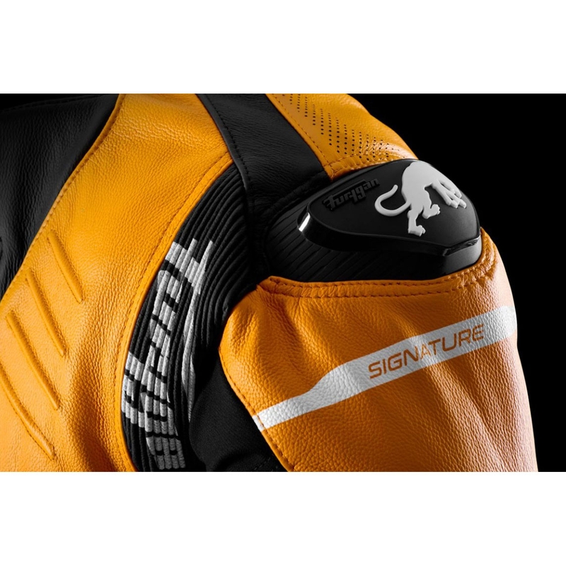 Furygan Signature 55 черно и жълто кожено мотоциклетно яке