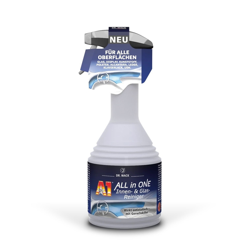 Универсален препарат за почистване на стъкла и интериор Dr. Wack ALL in ONE Interior 500 ml