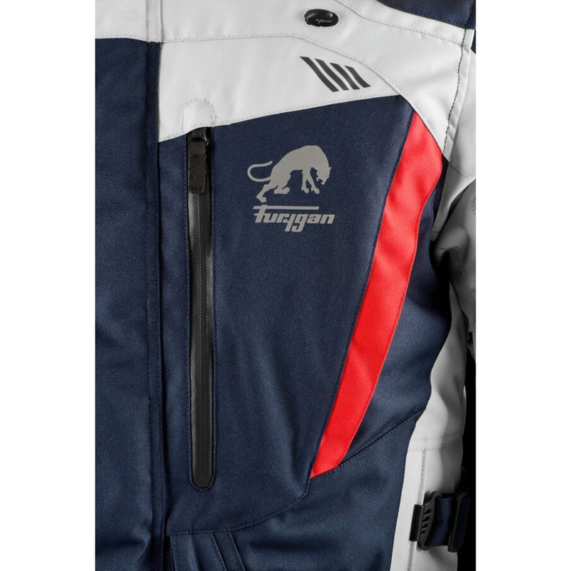 Furygan Apalaches Evo синьо-бежово-червено яке за мотоциклет