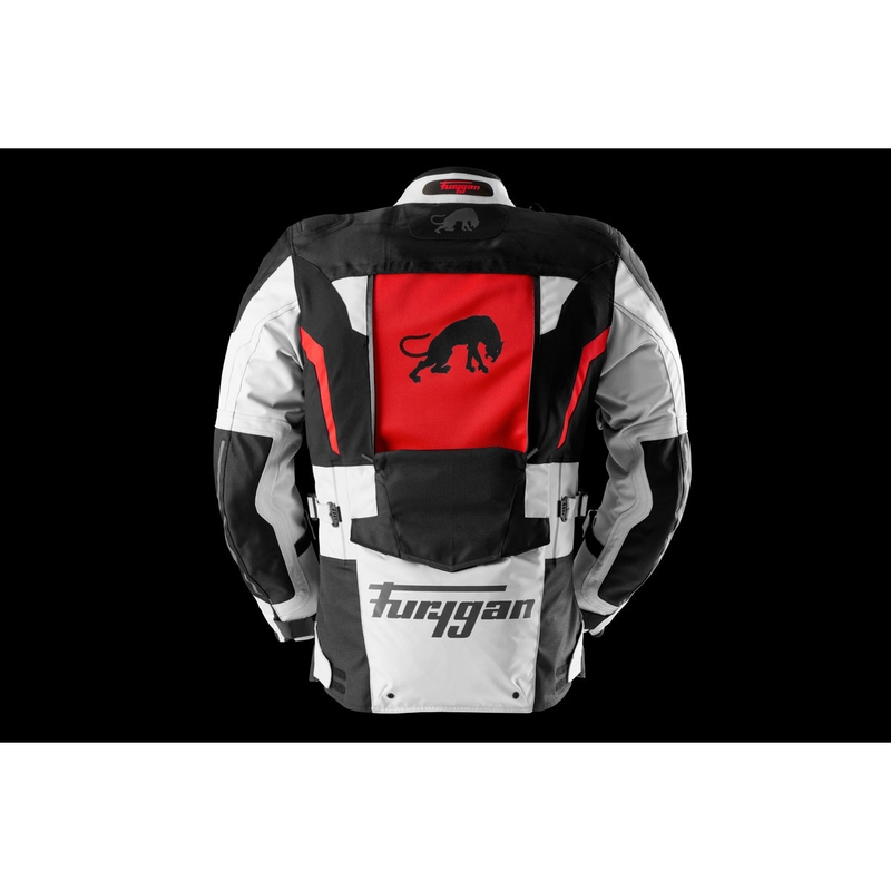 Мотоциклетно яке Furygan Montroc Kevlar® Primaloft® 3IN1+, черно-бежово-червено