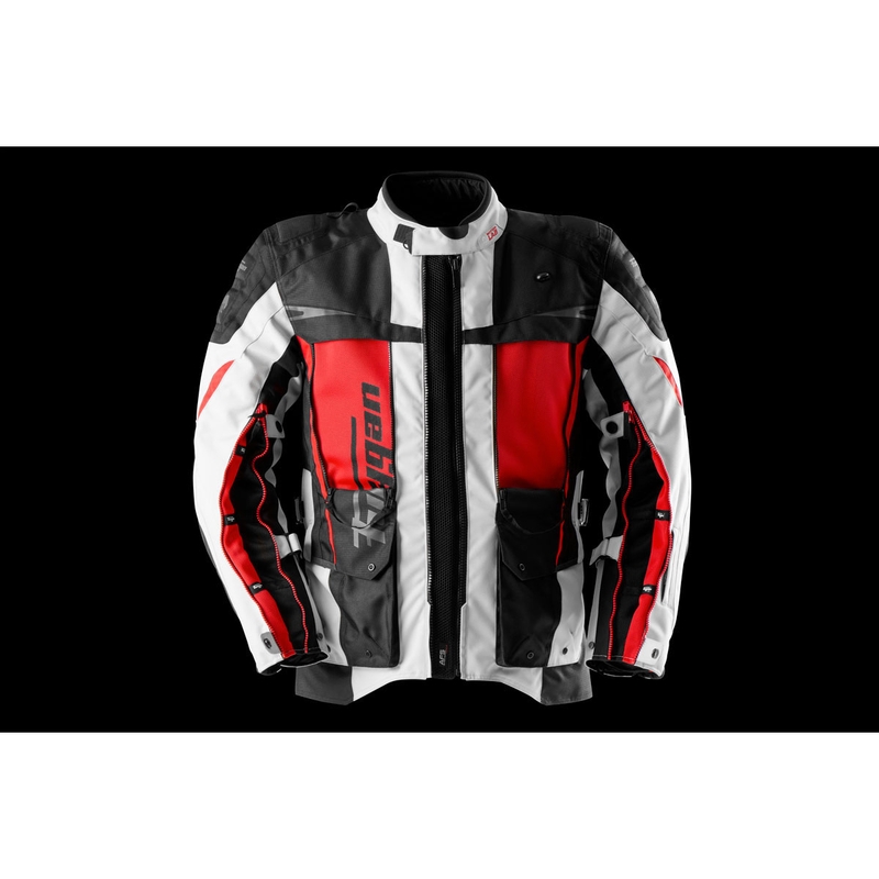 Мотоциклетно яке Furygan Montroc Kevlar® Primaloft® 3IN1+, черно-бежово-червено