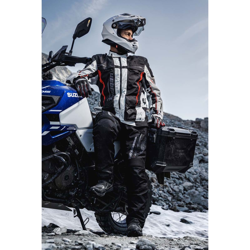 Мотоциклетно яке Furygan Montroc Kevlar® Primaloft® 3IN1+, черно-бежово-червено