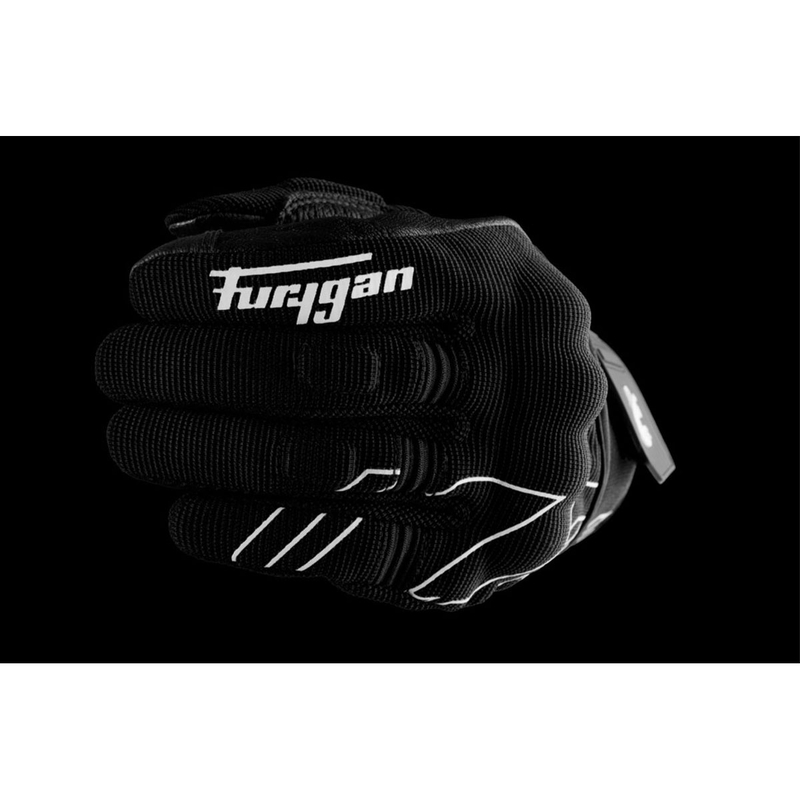 Ръкавици за мотоциклет Furygan Jet Neon D3O черни и бели