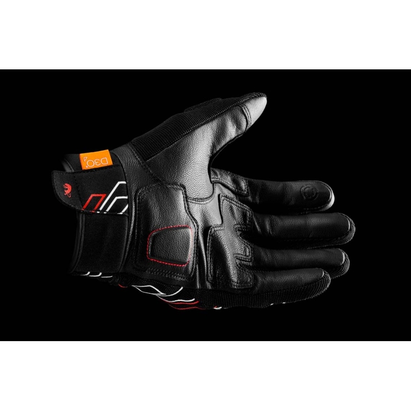 Ръкавици за мотоциклет Furygan Jet Neon D3O black-white-red