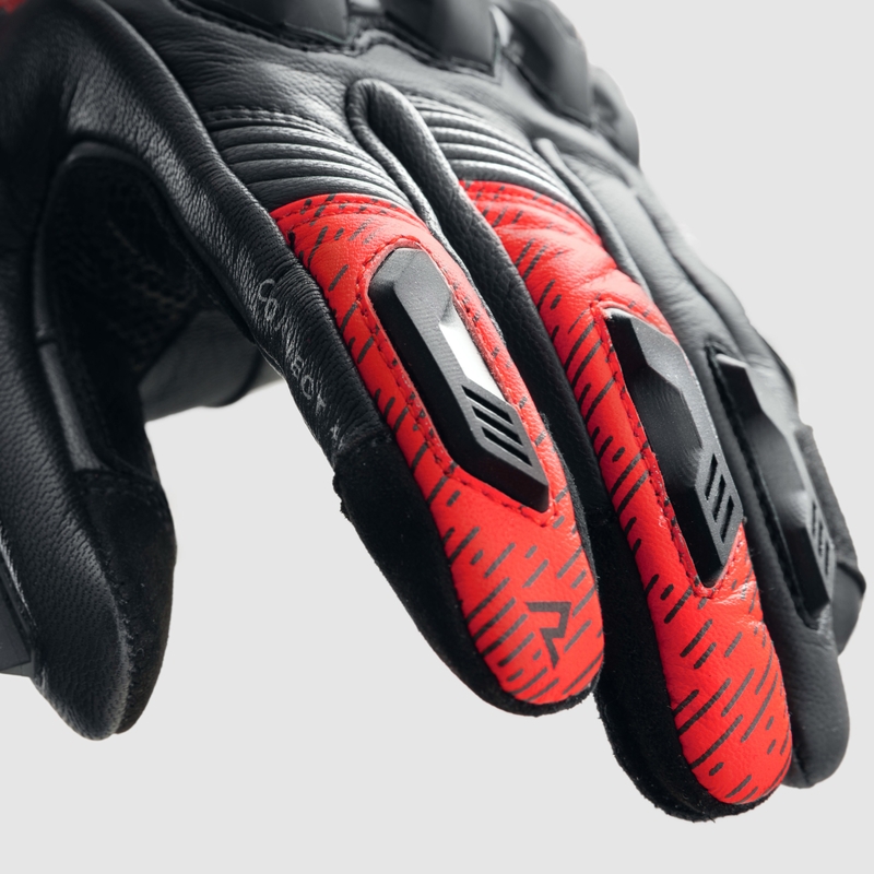 Мотоциклетни ръкавици Rebelhorn Viper black-grey-fluo red