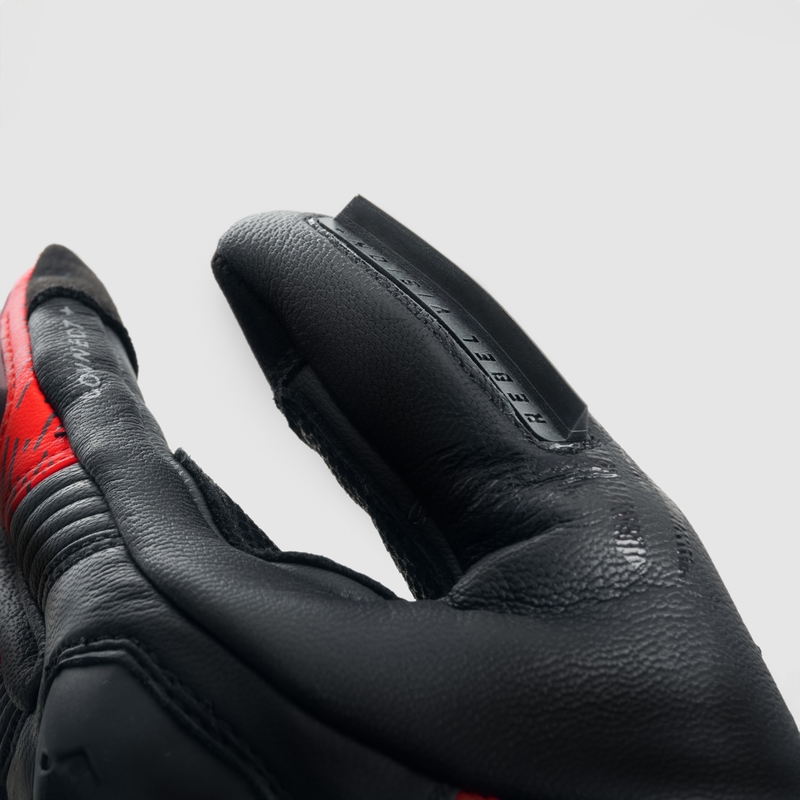 Мотоциклетни ръкавици Rebelhorn Viper black-grey-fluo red