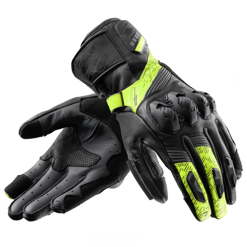 Мотоциклетни ръкавици Rebelhorn Viper black-grey-fluo yellow