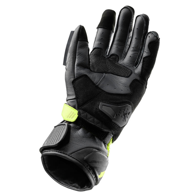 Мотоциклетни ръкавици Rebelhorn Viper black-grey-fluo yellow
