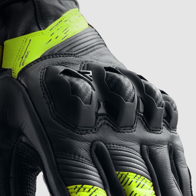 Мотоциклетни ръкавици Rebelhorn Viper black-grey-fluo yellow