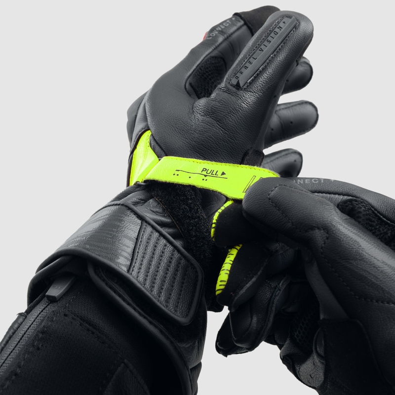 Мотоциклетни ръкавици Rebelhorn Viper black-grey-fluo yellow