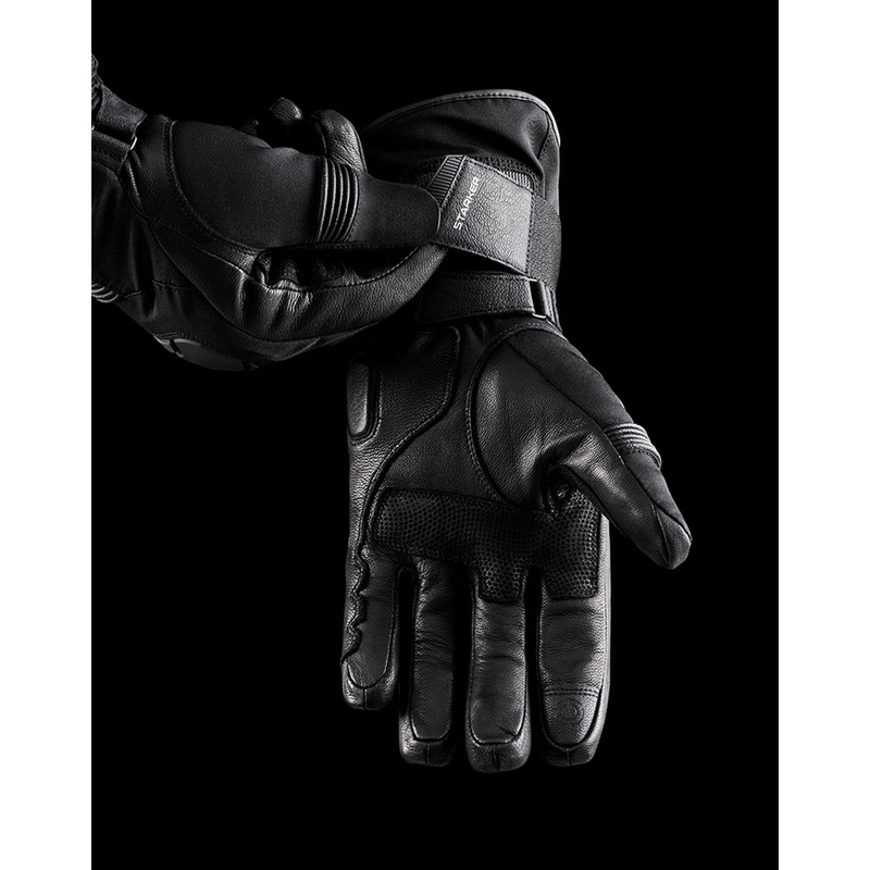 Furygan Starker D3O® PrimaLoft® 37.5® черно-бели ръкавици за мотоциклет