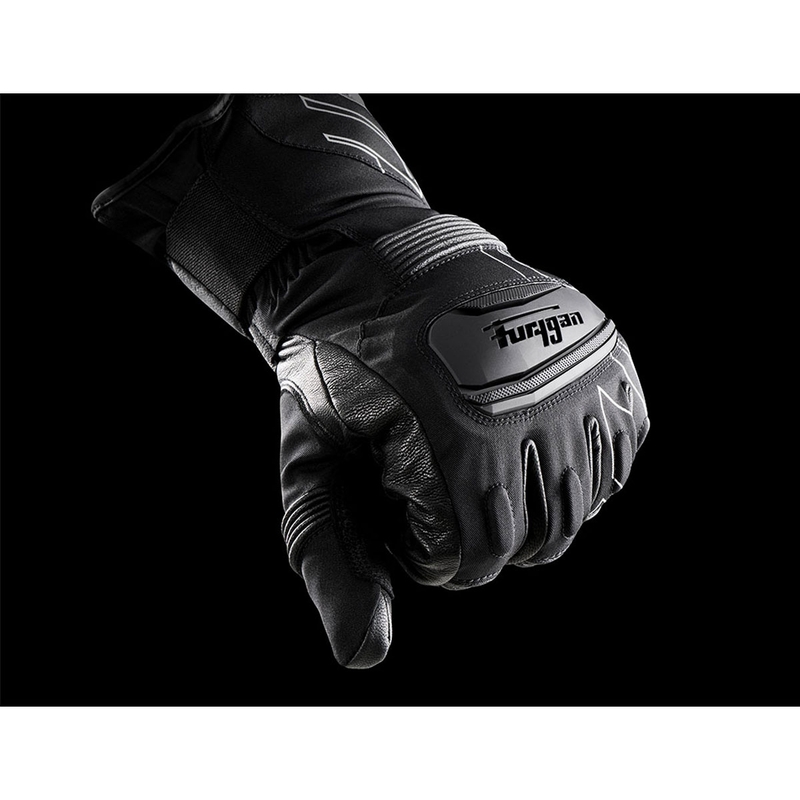 Furygan Starker D3O® PrimaLoft® 37.5® черно-бели ръкавици за мотоциклет