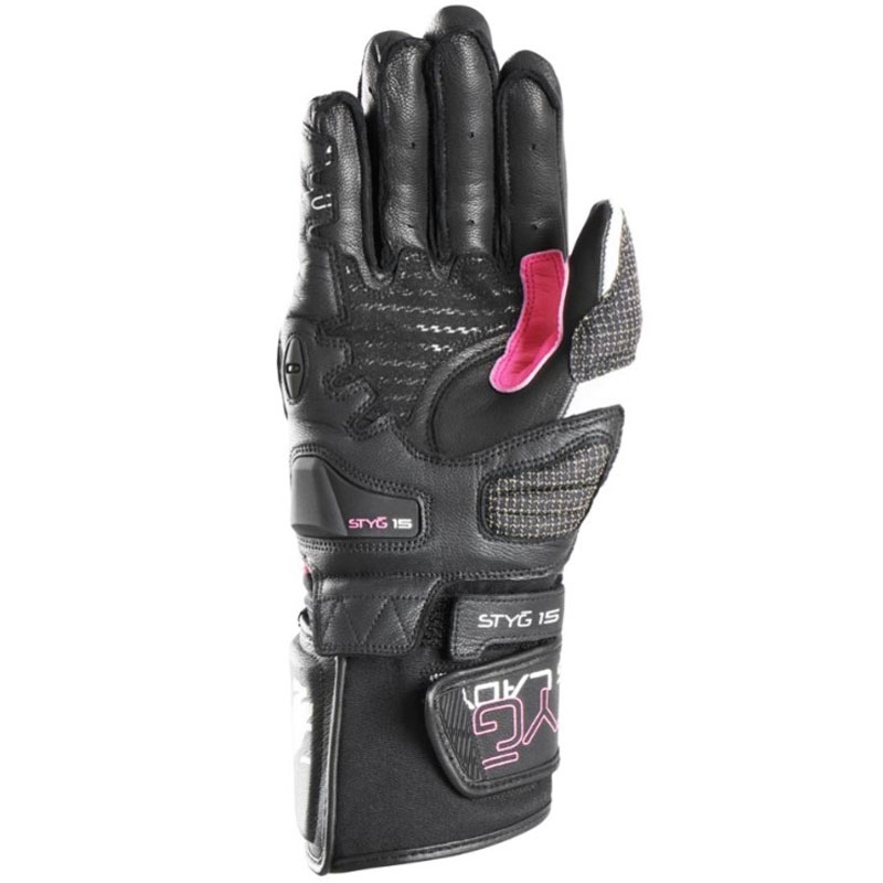 Дамски мотоциклетни ръкавици Furygan Styg 15 Lady Black and Pink