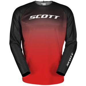 Тениска за мотокрос SCOTT EVO Swap черно-червена