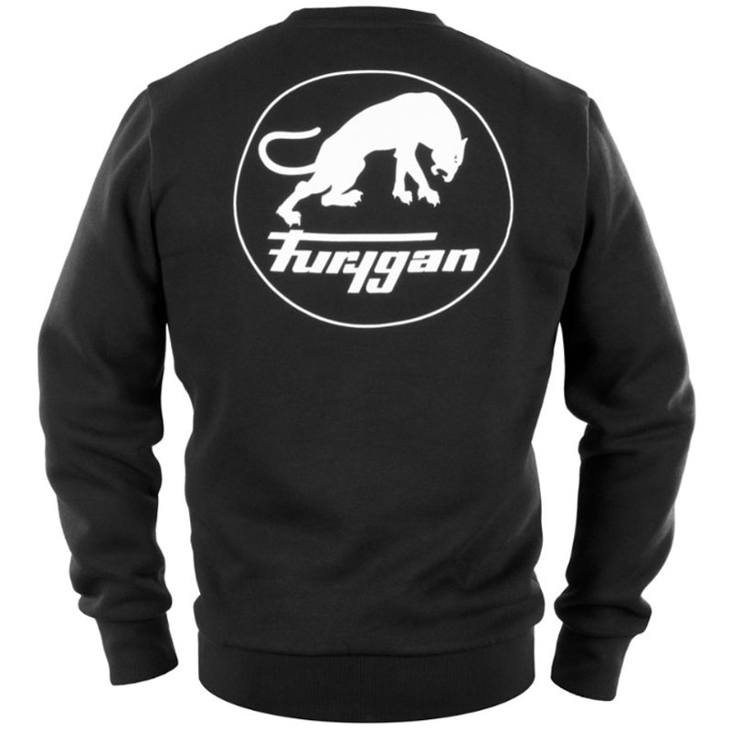 Суитшърт Furygan Corpo черен и бял