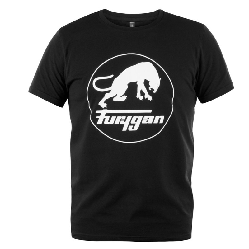 Тениска Furygan Corpo TS Лого черно и бяло