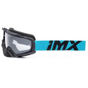 Очила за мотокрос iMX Dust черно-сини с прозрачен плексиглас