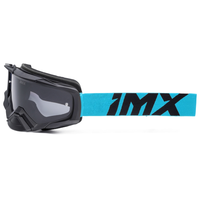 Очила за мотокрос iMX Dust черно-сини с прозрачен плексиглас