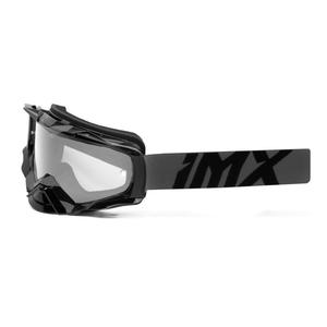 Очила за мотокрос iMX Dust Graphic сиво-черни с прозрачен плексиглас