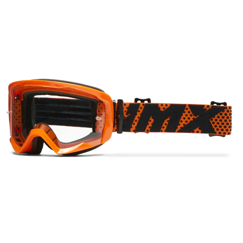 Очила за мотокрос iMX Endurance Flip оранжеви с прозрачен плексиглас