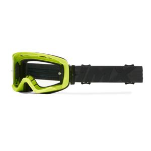 iMX Endurance Flip флуорово жълто-черни очила за мотоциклет с прозрачен плексиглас
