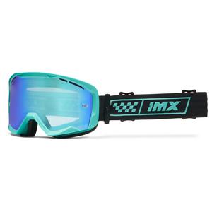 Очила за мотокрос iMX Endurance Race тюркоазено-черни с иридиев плексиглас