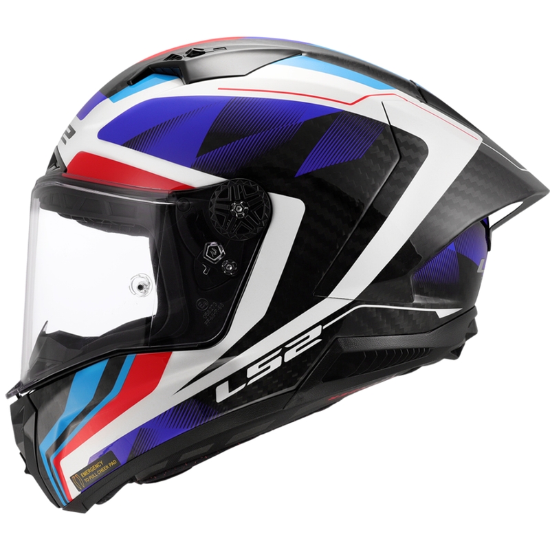 Интегрална мотоциклетна каска LS2 FF805 Thunder C GP Aero Raute синьо-червена