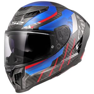 LS2 FF807 Dragon Trax синьо-червена интегрална мотоциклетна каска