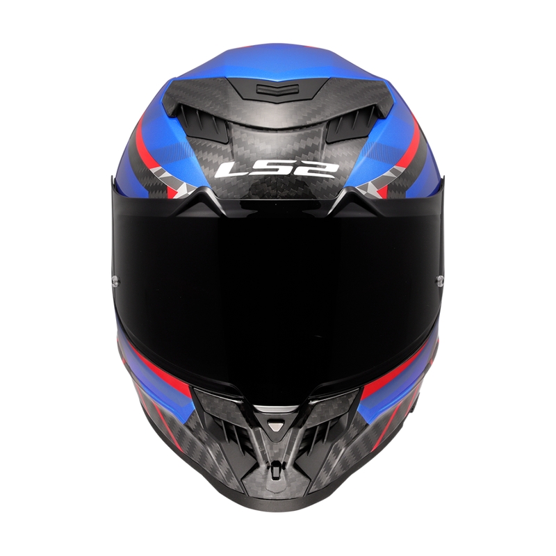 LS2 FF807 Dragon Trax синьо-червена интегрална мотоциклетна каска