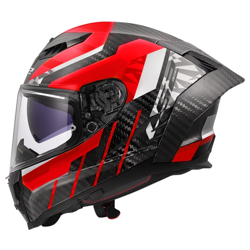 Интегрална мотоциклетна каска LS2 FF807 Dragon Trax червена