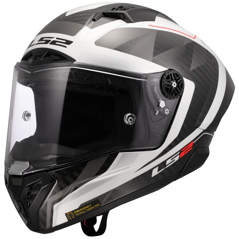 Интегрална мотоциклетна каска LS2 FF805 Thunder C GP Aero Raute бяло-сива