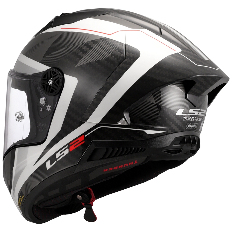 Интегрална мотоциклетна каска LS2 FF805 Thunder C GP Aero Raute бяло-сива