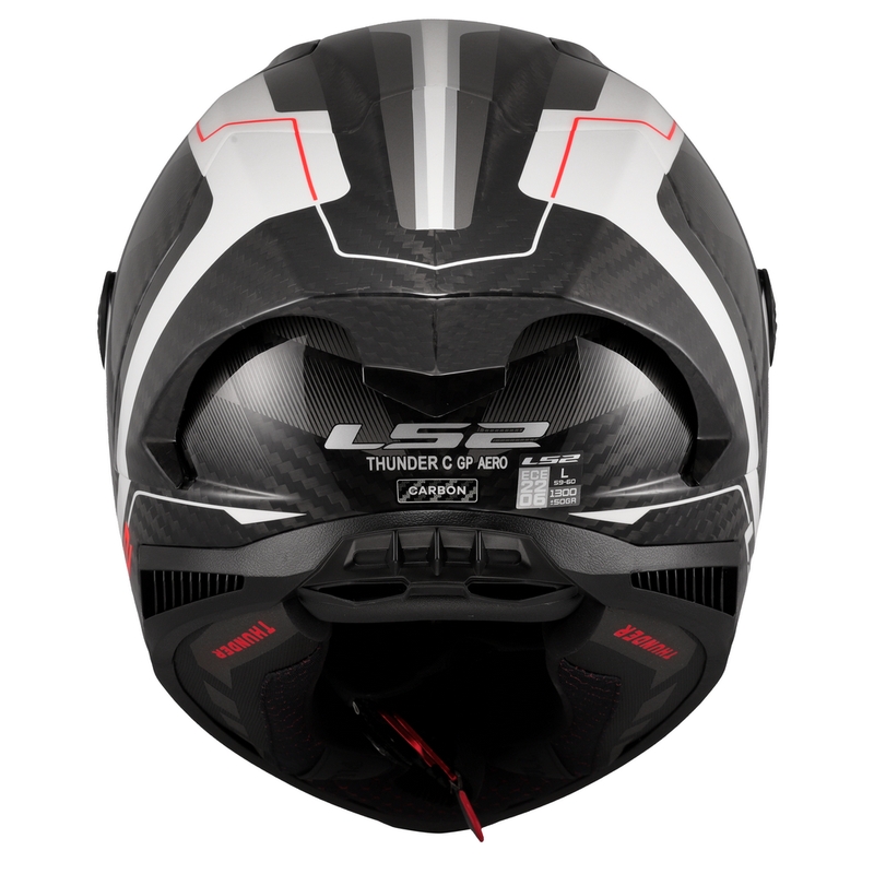 Интегрална мотоциклетна каска LS2 FF805 Thunder C GP Aero Raute бяло-сива