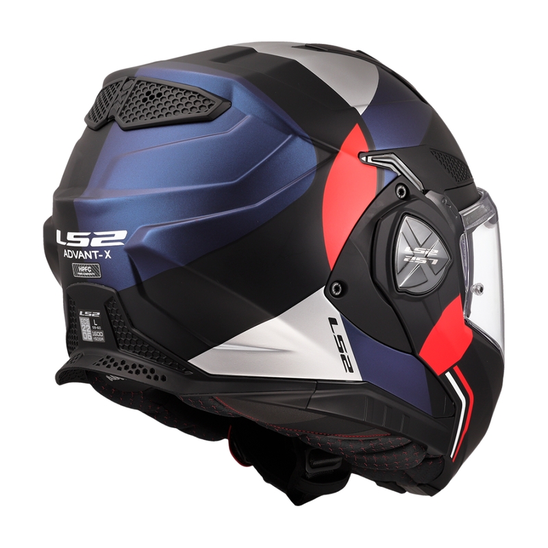 LS2 FF901 Advant X Ultra синьо-червена обръщаща се мотоциклетна каска