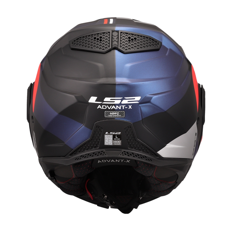 LS2 FF901 Advant X Ultra синьо-червена обръщаща се мотоциклетна каска